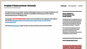 What Fristenrechner.ch website looked like in 2019 (4 years ago)