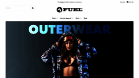 What Fuelclothing.com website looked like in 2019 (4 years ago)