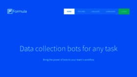 What Formulabot.com website looked like in 2019 (4 years ago)
