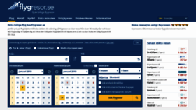 What Flygresor.se website looked like in 2019 (5 years ago)