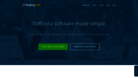 What Findmyshift.co.uk website looked like in 2019 (4 years ago)