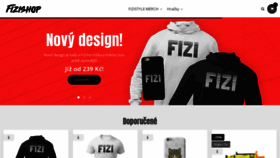 What Fizishop.cz website looked like in 2019 (4 years ago)