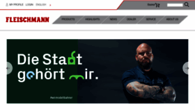 What Fleischmann.de website looked like in 2019 (4 years ago)