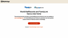 What Familylink.com website looked like in 2019 (4 years ago)