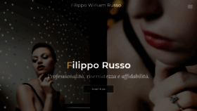 What Filipporusso.com website looked like in 2019 (4 years ago)