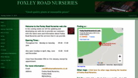 What Foxleyroadnurseries.co.uk website looked like in 2019 (4 years ago)
