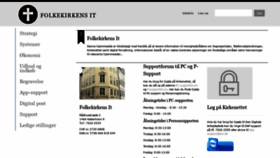 What Folkekirkensit.dk website looked like in 2019 (4 years ago)