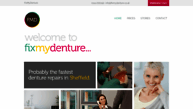 What Fixmydenture.co.uk website looked like in 2019 (4 years ago)