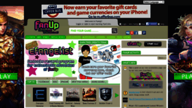 What Fanup.com website looked like in 2019 (4 years ago)