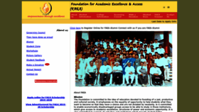 What Faeaindia.org website looked like in 2019 (4 years ago)