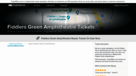 What Fiddlersgreenamphitheatre.ticketoffices.com website looked like in 2019 (4 years ago)