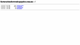 What Facturacionelectronicapepsico.com.mx website looked like in 2019 (4 years ago)
