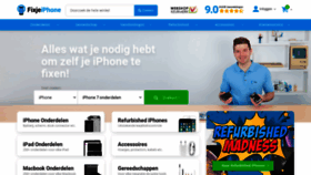 What Fixjeiphone.nl website looked like in 2019 (4 years ago)