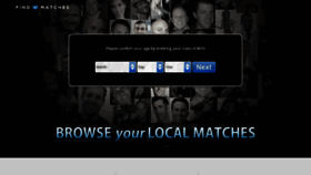 What Findmymatches.com website looked like in 2019 (4 years ago)