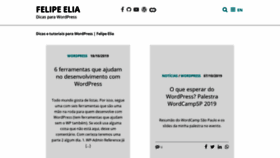 What Felipeelia.com.br website looked like in 2019 (4 years ago)