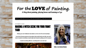What Fortheloveofpainting.com website looked like in 2019 (4 years ago)