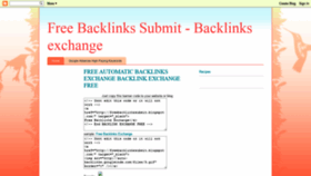 What Freebacklinkssubmit.blogspot.com website looked like in 2019 (4 years ago)
