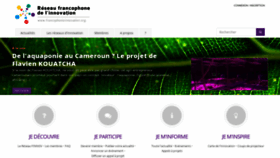 What Francophonieinnovation.org website looked like in 2019 (4 years ago)