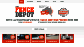 What Fencedepot.com.au website looked like in 2019 (4 years ago)