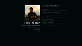 What Faridfr.ir website looked like in 2019 (4 years ago)