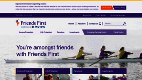 What Friendsfirst.ie website looked like in 2019 (4 years ago)