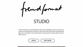 What Fremdformat.de website looked like in 2019 (6 years ago)