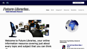 What Futurelibraries.net website looked like in 2019 (4 years ago)