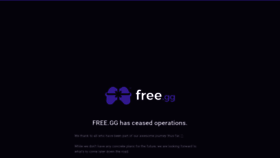 What Free.gg website looked like in 2019 (4 years ago)