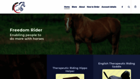 What Freedomrider.com website looked like in 2019 (4 years ago)