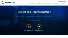 What Fivestonetax.com website looked like in 2019 (4 years ago)