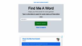 What Findmeaword.net website looked like in 2019 (4 years ago)