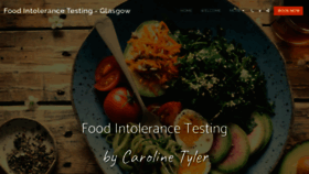 What Foodintolerancetestglasgow.co.uk website looked like in 2019 (4 years ago)