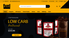 What Fuelprotein.com.au website looked like in 2019 (4 years ago)