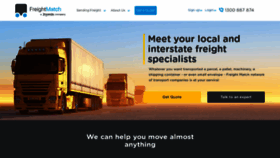 What Freightmatch.com.au website looked like in 2019 (4 years ago)