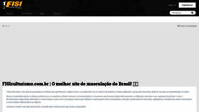 What Fisiculturismo.com.br website looked like in 2019 (4 years ago)