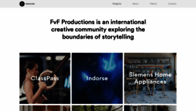 What Fvfproductions.com website looked like in 2019 (4 years ago)