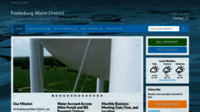 What Fosterburgwaterdistrict.com website looked like in 2019 (4 years ago)