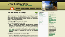 What Freecollegeblog.com website looked like in 2019 (4 years ago)