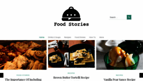 What Foodstoriesblog.com website looked like in 2019 (4 years ago)