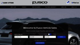 What Fuscovehiclesales.com website looked like in 2019 (4 years ago)