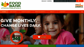 What Foodbankccs.org website looked like in 2019 (4 years ago)