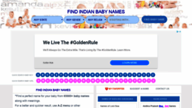 What Findindianbabynames.com website looked like in 2019 (4 years ago)