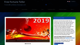 What Free-fortuneteller.com website looked like in 2019 (4 years ago)