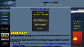 What Freecoolarticles.com website looked like in 2019 (4 years ago)