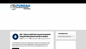 What Fundaa.com website looked like in 2019 (4 years ago)