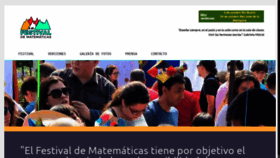What Festivaldematematica.cl website looked like in 2019 (4 years ago)