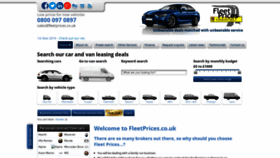 What Fleetprices.co.uk website looked like in 2019 (4 years ago)