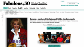 What Fabulousat50.com website looked like in 2019 (4 years ago)