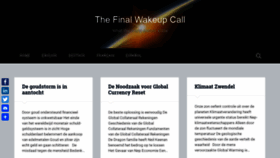 What Finalwakeupcall.info website looked like in 2019 (4 years ago)