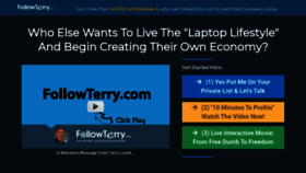 What Followterry.com website looked like in 2019 (4 years ago)